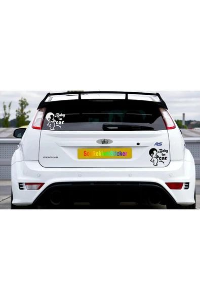 SEÇ Arabada Bebek Var Sticker  Çok Amaçlı Sticker ürün görseli 1
