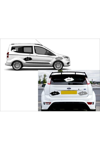 SEÇ Aralıktan Bakan Adam Etiket Araba Sticker - Resim 2