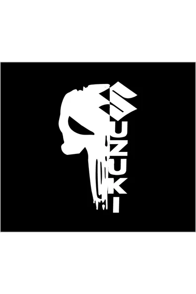 SEÇ Suzuki Punisher Sticker  Çok Amaçlı Sticker ürün görseli 1