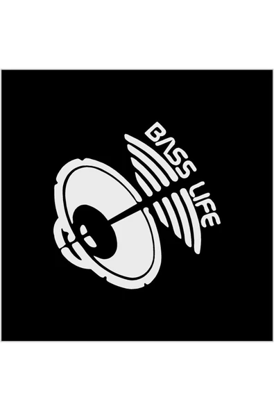 SEÇ Hoparlör Bass Oto Sticker  Çok Amaçlı Sticker ürün görseli 1