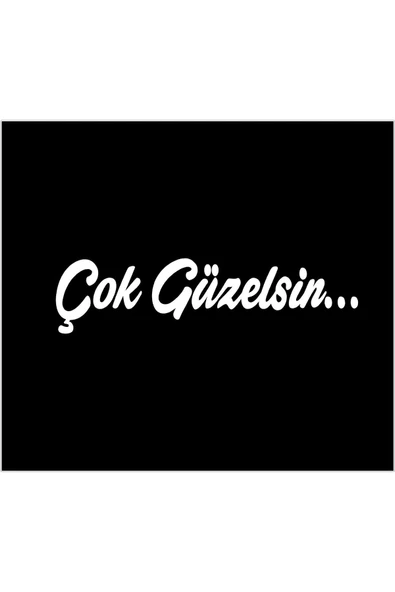 SEÇ Çok Güzelsin Sticker Makyaj Aynası Sticker (8cmX2cm) ürün görseli 1