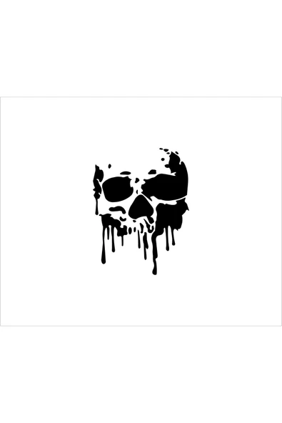 SEÇ Kanlı Kuru Kafa Sticker Oto Sticker ürün görseli 1