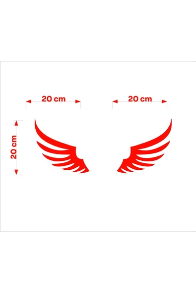 SEÇ Kanat Sticker Çok Amaçlı Sticker - Resim 2
