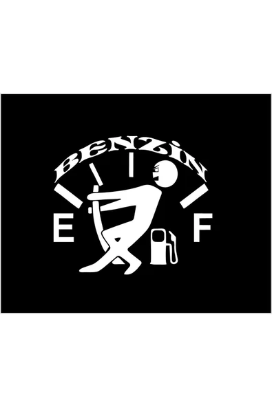 SEÇ Depo Kapağı Benzin Sticker Çok Amaçlı Etiket ürün görseli 1