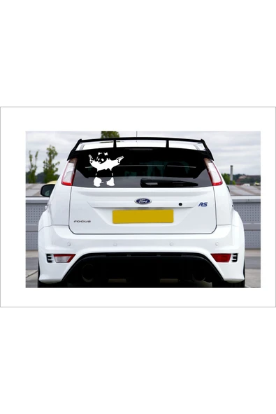 SEÇ SİLAHLI PANDA STİCKER ÇOK AMAÇLI STİCKER - Resim 3