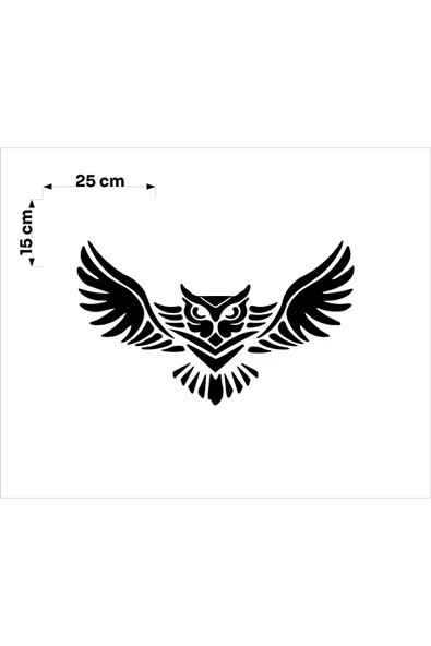 SEÇ Baykuş Sticker Oto Sticker - Resim 3