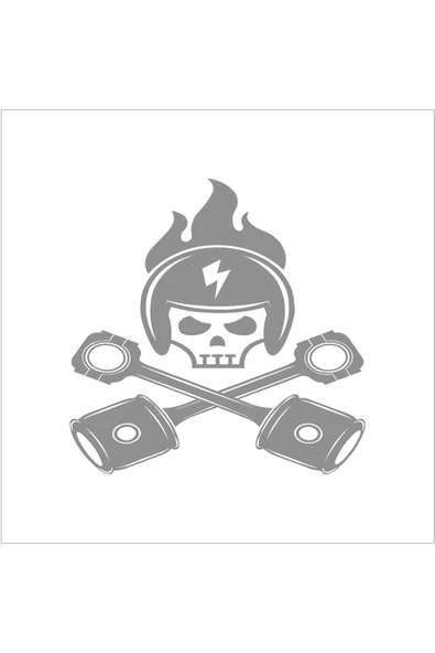 SEÇ Yarışçı Kuru Kafa Silindirli Sticker Oto Sticker ürün görseli 1