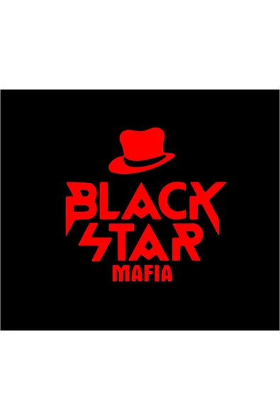 SEÇ BLACK STAR MAFIA (16X15CM) Araç Laptop Çok Amaçlı Sticker ürün görseli 1