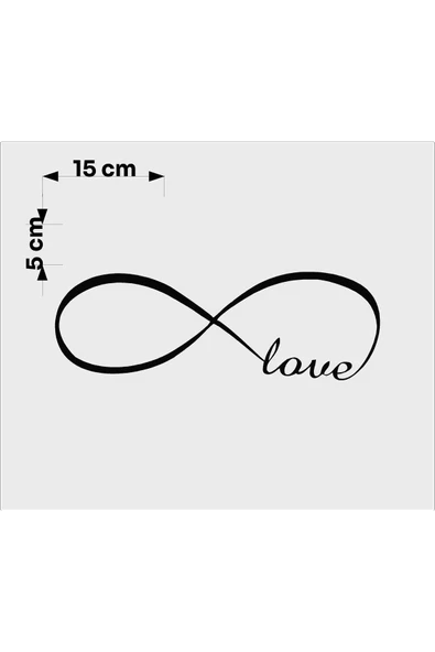 SEÇ Love Sonsuzluk Sticker Oto Sticker - Resim 2