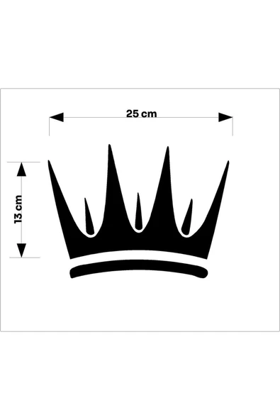 SEÇ Kral Tacı Çok Amaçlı Sticker - Resim 2
