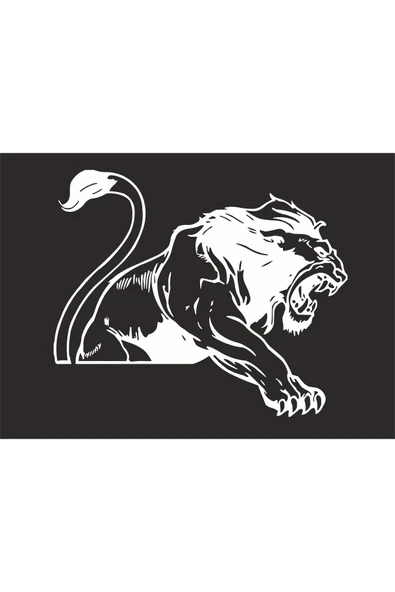 SEÇ Pençe Atan Kaplan Sticker Çok Amaçlı Sticker Etiket ürün görseli 1