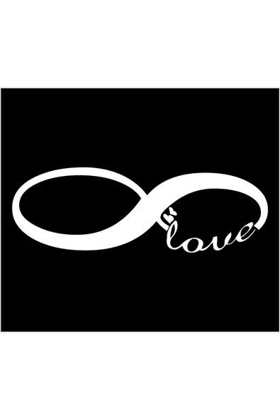 SEÇ Love Sonsuzluk Kalpli Sticker Oto Sticker ürün görseli 1