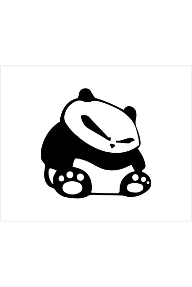 SEÇ Kızgın Panda Sticker Çok Amaçlı Sticker ürün görseli 1