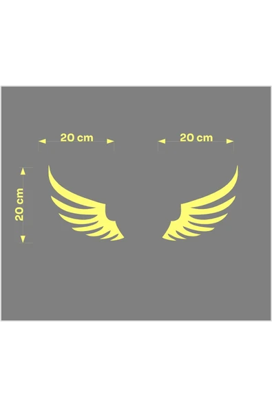 SEÇ Kanat Sticker Çok Amaçlı Sticker - Resim 2