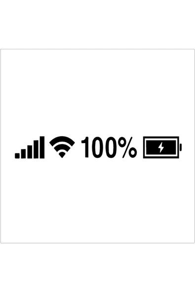 SEÇ Batarya Wifi Pil Gösterge Sticker Oto Sticker ürün görseli 1