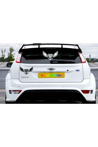 SEÇ Baykuş Sticker Oto Sticker - Resim 2