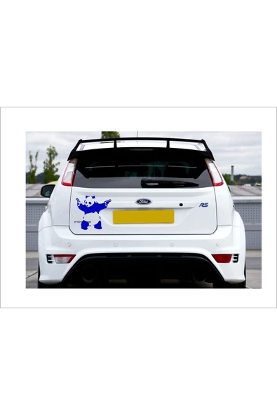 SEÇ SİLAHLI PANDA STİCKER ÇOK AMAÇLI STİCKER - Resim 3