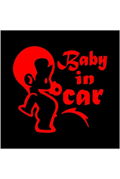 SEÇ Arabada Bebek Var Sticker  Çok Amaçlı Sticker - Resim 3