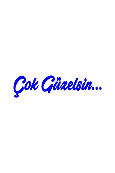 SEÇ Çok Güzelsin Sticker Makyaj Aynası Sticker (8cmX2cm) ürün görseli 1