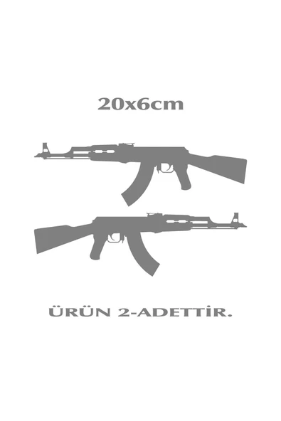 SEÇ Keleş Ak-47 Sticker Çok Amaçlı Sticker ürün görseli 1