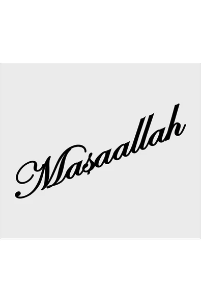 SEÇ Maşallah Yazı Sticker Oto Sticker(25X5CM) ürün görseli 1