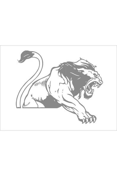 SEÇ Pençe Atan Kaplan Sticker Çok Amaçlı Sticker Etiket ürün görseli 1