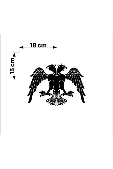 SEÇ çift başlı kartal sticker çok amaçlı sticker - Resim 2