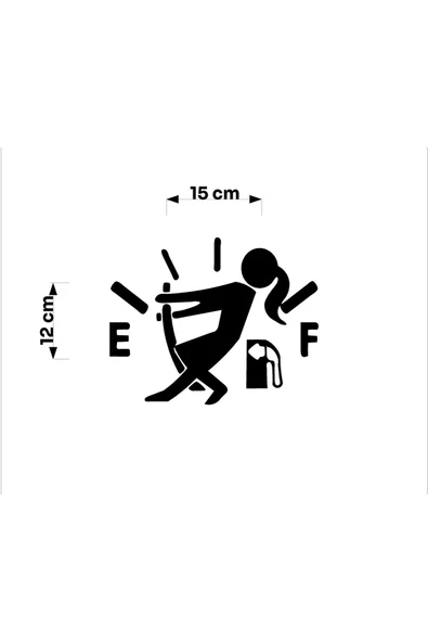 SEÇ Yakıt Kapağı Sticker Araba Sticker - Resim 2