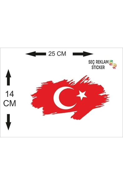 SEÇ Bayrak Sticker Etiket Çok Amaçlı Sticker ürün görseli 1