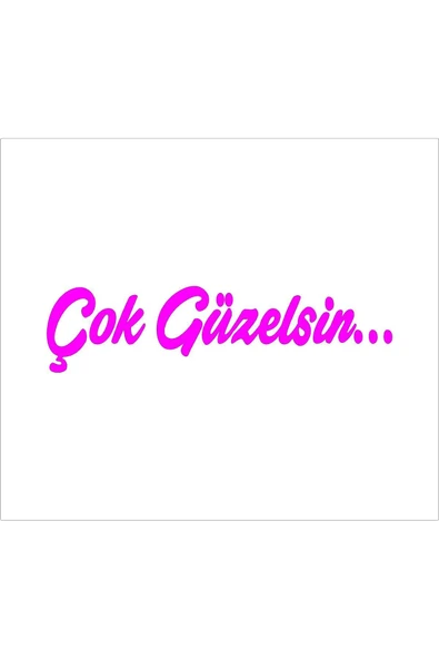 SEÇ Çok Güzelsin Sticker Makyaj Aynası Sticker (8cmX2cm) ürün görseli 1