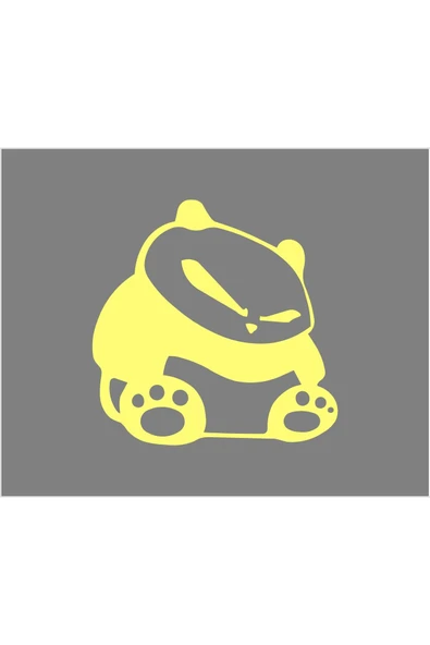 SEÇ Kızgın Panda Sticker Çok Amaçlı Sticker ürün görseli 1