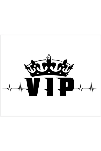 SEÇ VIP Taç Ritimli Araç One Sticker Çok Amaçlı Sticker Etiket ürün görseli 1
