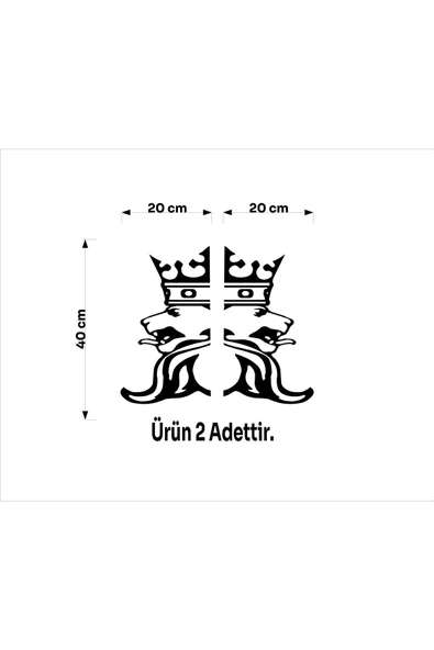 SEÇ Aslan Kral Cam Uyumlu Sticker Araba Sticker - Resim 3