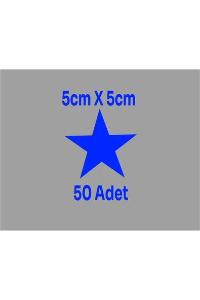 SEÇ Yıldız Sticker Etiket 50 Adet Çok Amaçlı Sticker ürün görseli 1