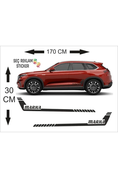 SEÇ ARAÇ KAPI ALTI KUSAK STİCKER - Resim 2