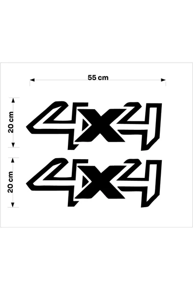 SEÇ 4X4 Sticker Oto Araba Sticker - Resim 3
