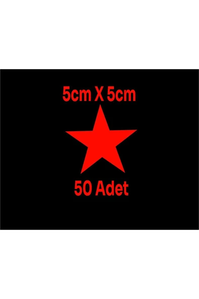 SEÇ Yıldız Sticker Etiket 50 Adet Çok Amaçlı Sticker ürün görseli 1