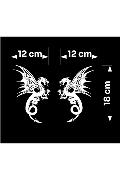 SEÇ Ejderha Sticker Etiket - Resim 2