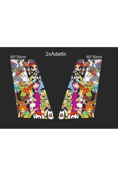 SEÇ Çizgi Film Karakterleri Sticker Araç Sticker ürün görseli 1
