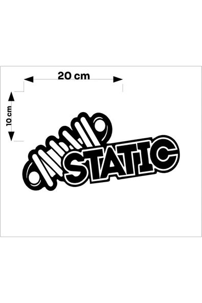 SEÇ Static Spor Yay Sticker Oto Sticker - Resim 3
