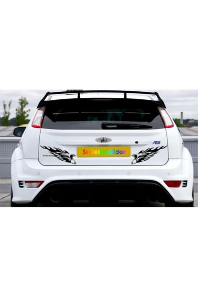 SEÇ Alevli Kartal Sticker  Çok Amaçlı Sticker ürün görseli 1