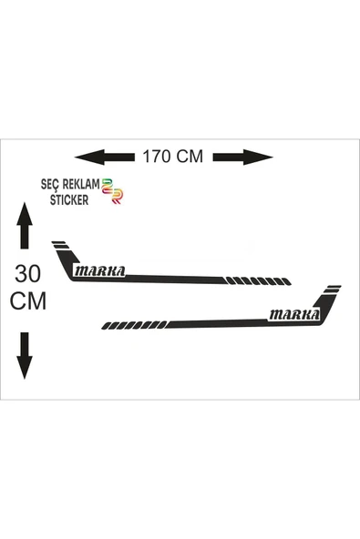 SEÇ ARAÇ KAPI ALTI KUSAK STİCKER - Resim 3