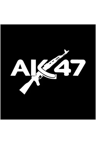 SEÇ Keleş AK-47 Yazı Ve Resim Sticker Çok Amaçlı Sticker ürün görseli 1