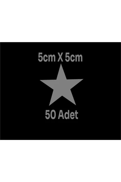 SEÇ Yıldız Sticker Etiket 50 Adet Çok Amaçlı Sticker ürün görseli 1