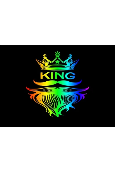 SEÇ Kral Tacı Ve Sakallı Adam Sticker ürün görseli 1