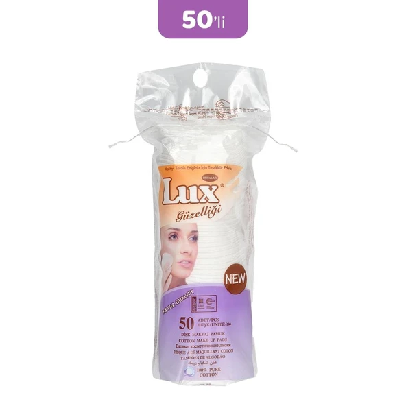 Lux Disk Makyaj Pamuğu 50'li ürün görseli 1