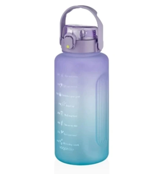 Polikarbon Matara Suluk 2500 Ml Vgn2215 Mor-Mavi ürün görseli 1