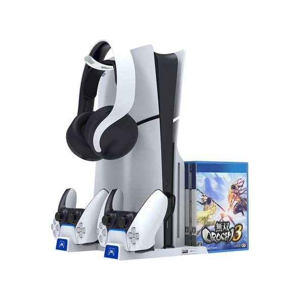 Ps5 Fat Slım  Uyumlu Şarj Özellikli Dikey Stand İpega PG-P5S009 ürün görseli 1