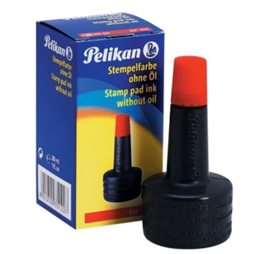Pelikan Istampa Mürekkebi 30Cc Kırmızı - 3 adet ürün görseli 1