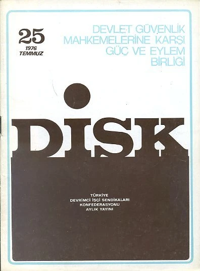 DİSK Dergisi 25 Temmuz 1976 ürün görseli 1